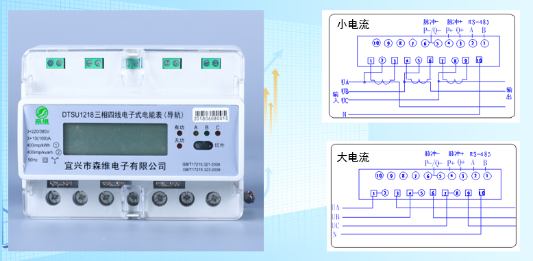 三相導軌式電表接線圖